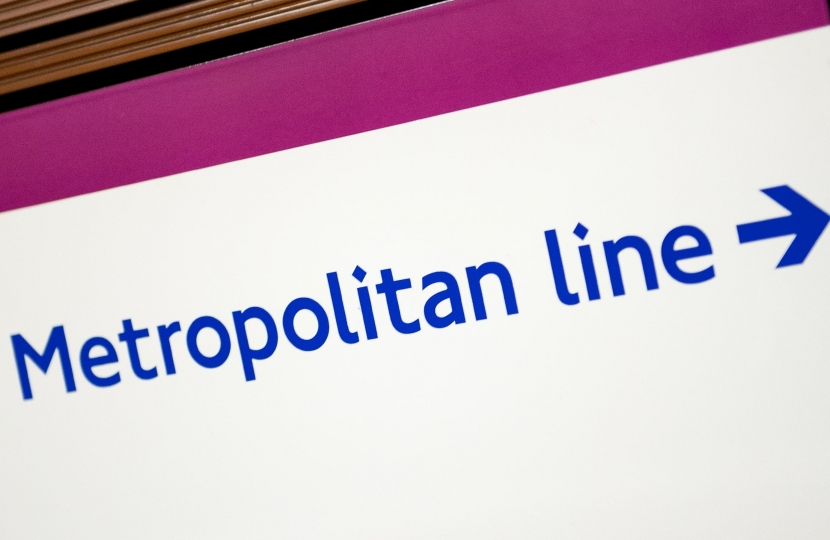 Photo of Metropolitan Line sign
